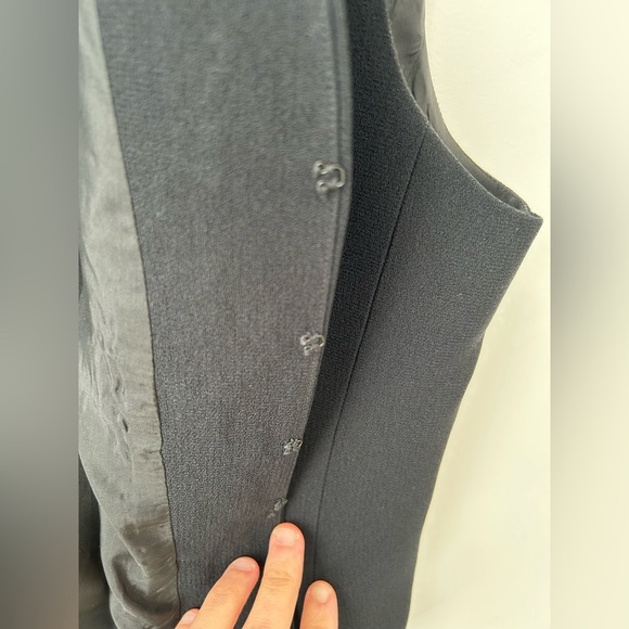 Vintage Liz Clairborne beaded vest black - Picture 6 of 10